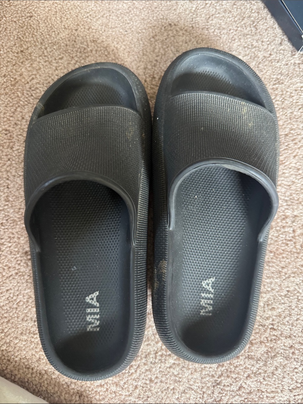 MIA Black EVA Slide Slippers